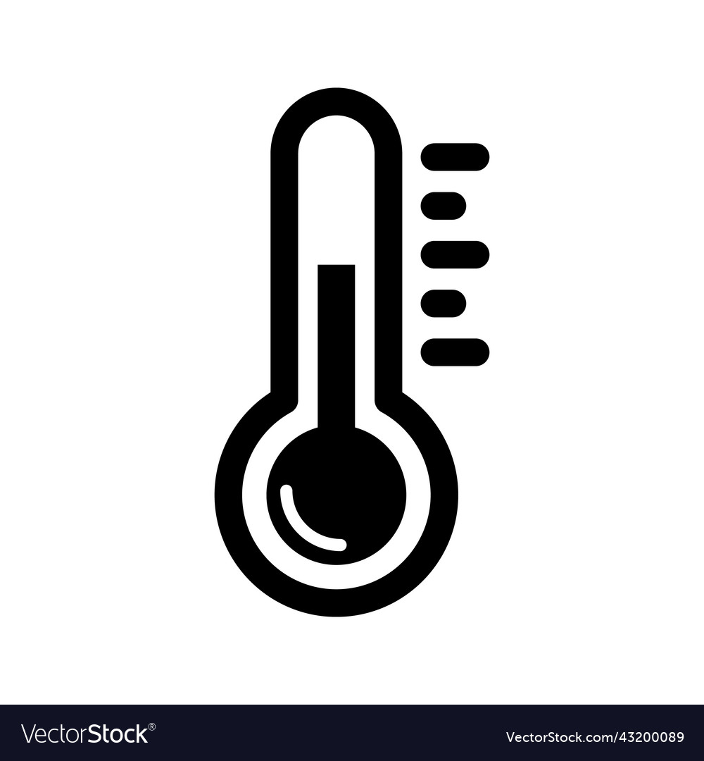 Thermometer icon celsius temperature Royalty Free Vector