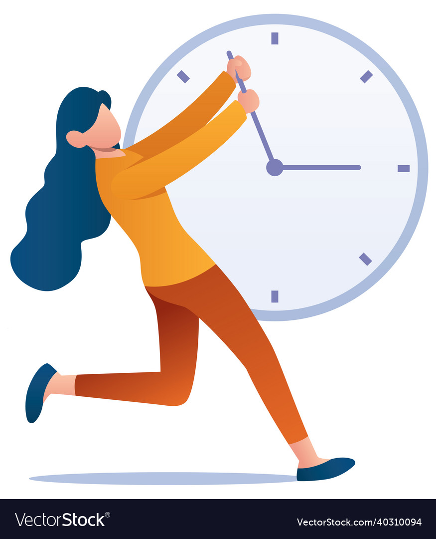 Bring back time Royalty Free Vector Image - VectorStock