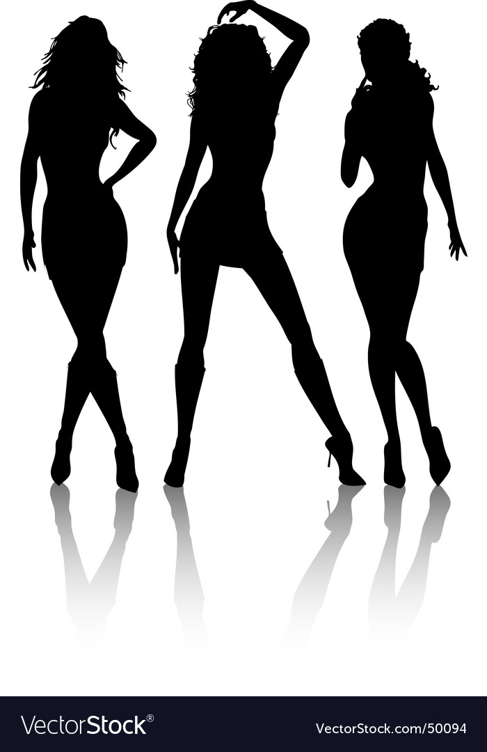 Sexy Females Royalty Free Vector Image Vectorstock 2451