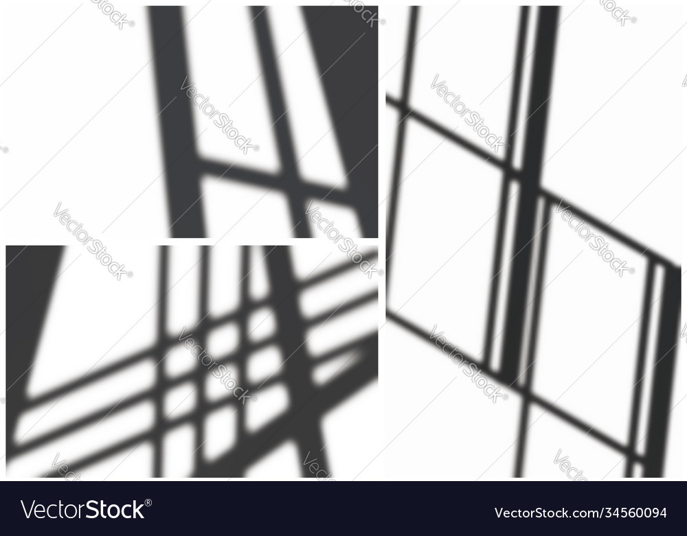 Soft Shadows Set Royalty Free Vector Image Vectorstock