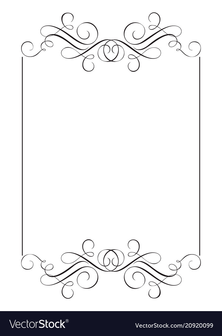 Download Decorative frames and border standard rectangle Vector Image