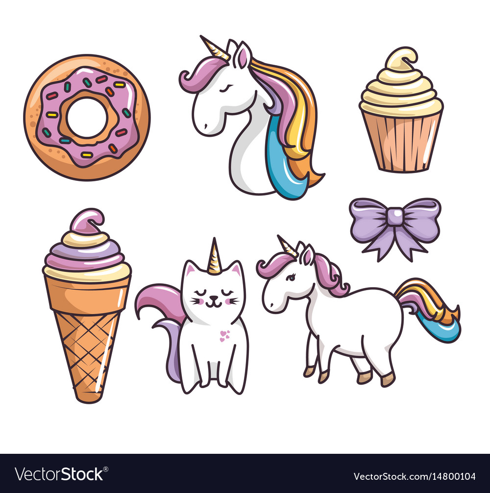 Cute unicorn design Royalty Free Vector Image - VectorStock