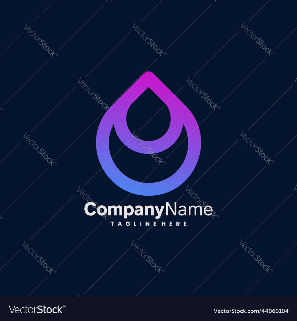 simple-drop-water-logo-design-royalty-free-vector-image