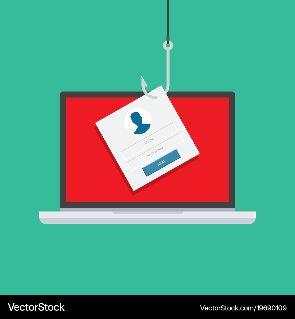 Computer internet security concept Royalty Free Vector Image