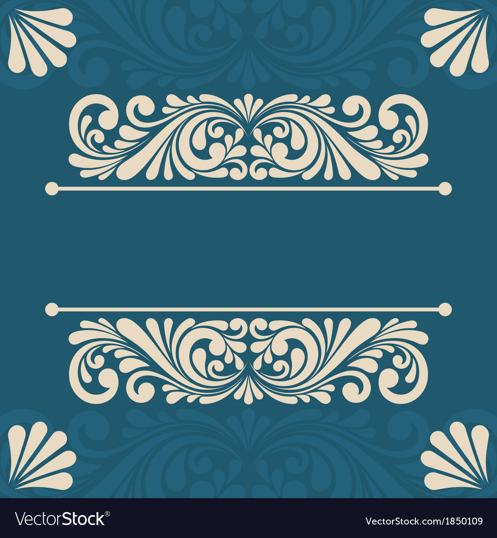 Floral greeting card Royalty Free Vector Image