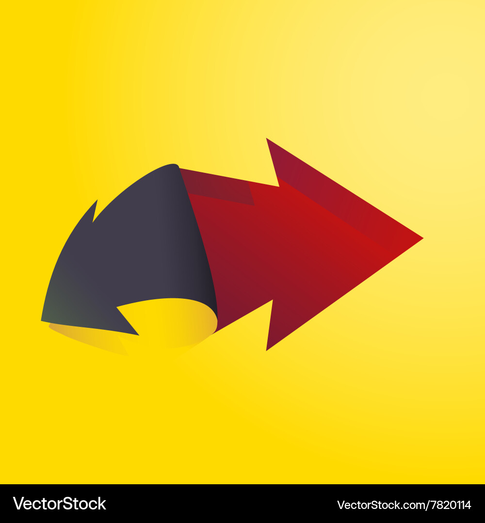 Arrow 3d Royalty Free Vector Image - VectorStock