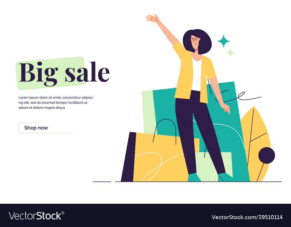 Depicting a young happy woman vector image Depicting a young happy woman