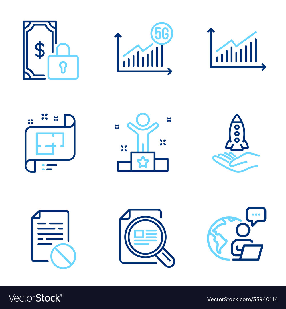 Education icons set included icon as private Vector Image