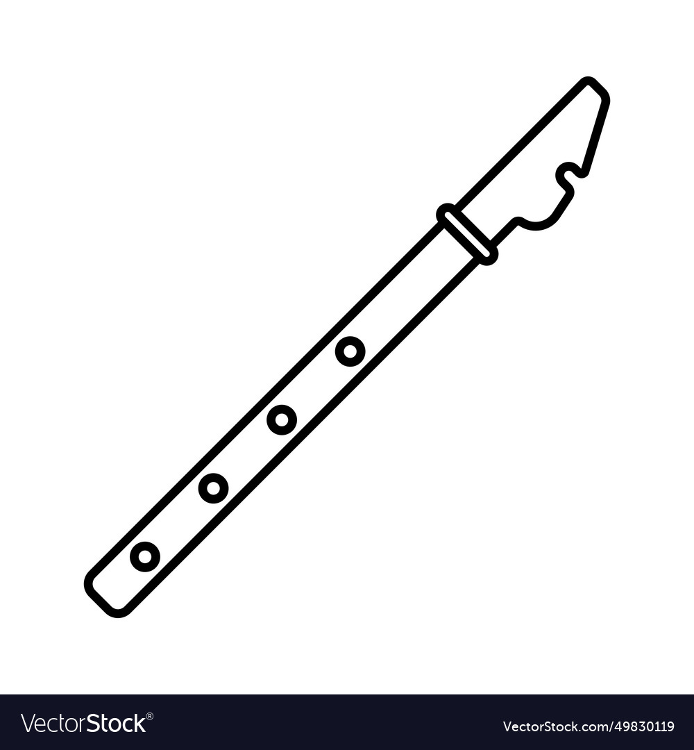 Flute icon Royalty Free Vector Image - VectorStock