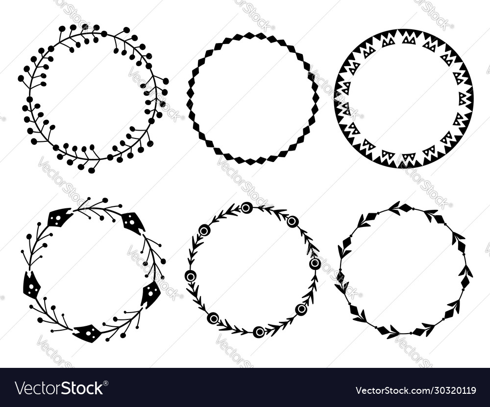 silhouette round frames