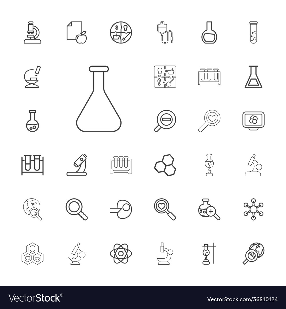 33 research icons Royalty Free Vector Image - VectorStock