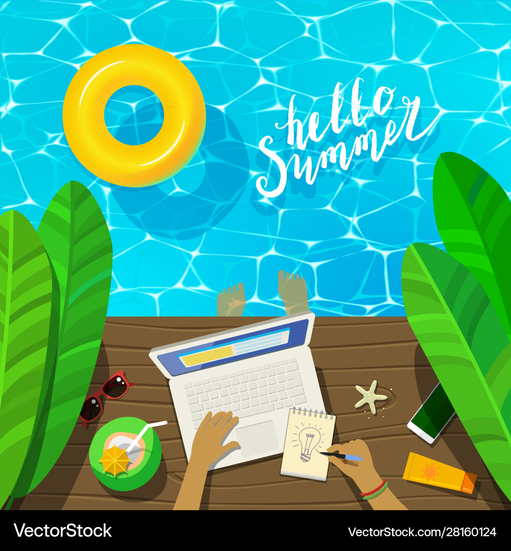 Concept freelance Royalty Free Vector Image - VectorStock