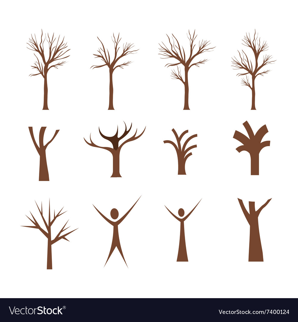 Conceptual tree design Royalty Free Vector Image