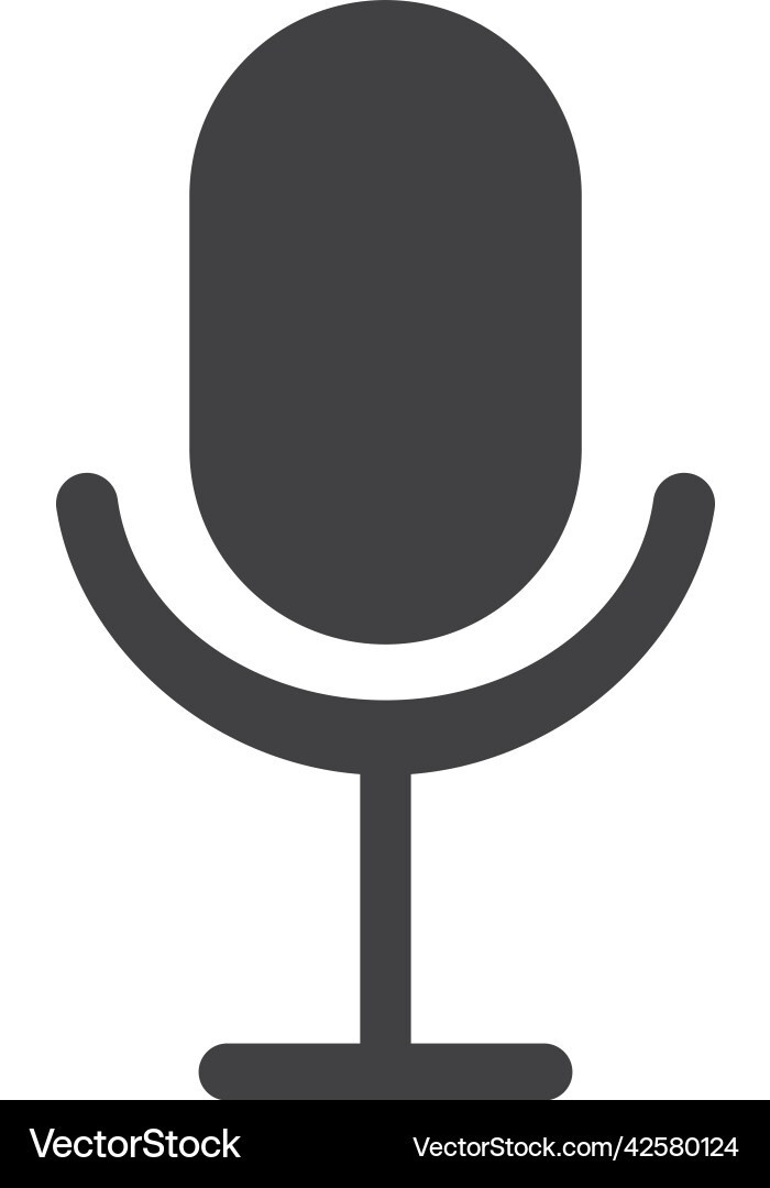Microphone icon Royalty Free Vector Image - VectorStock