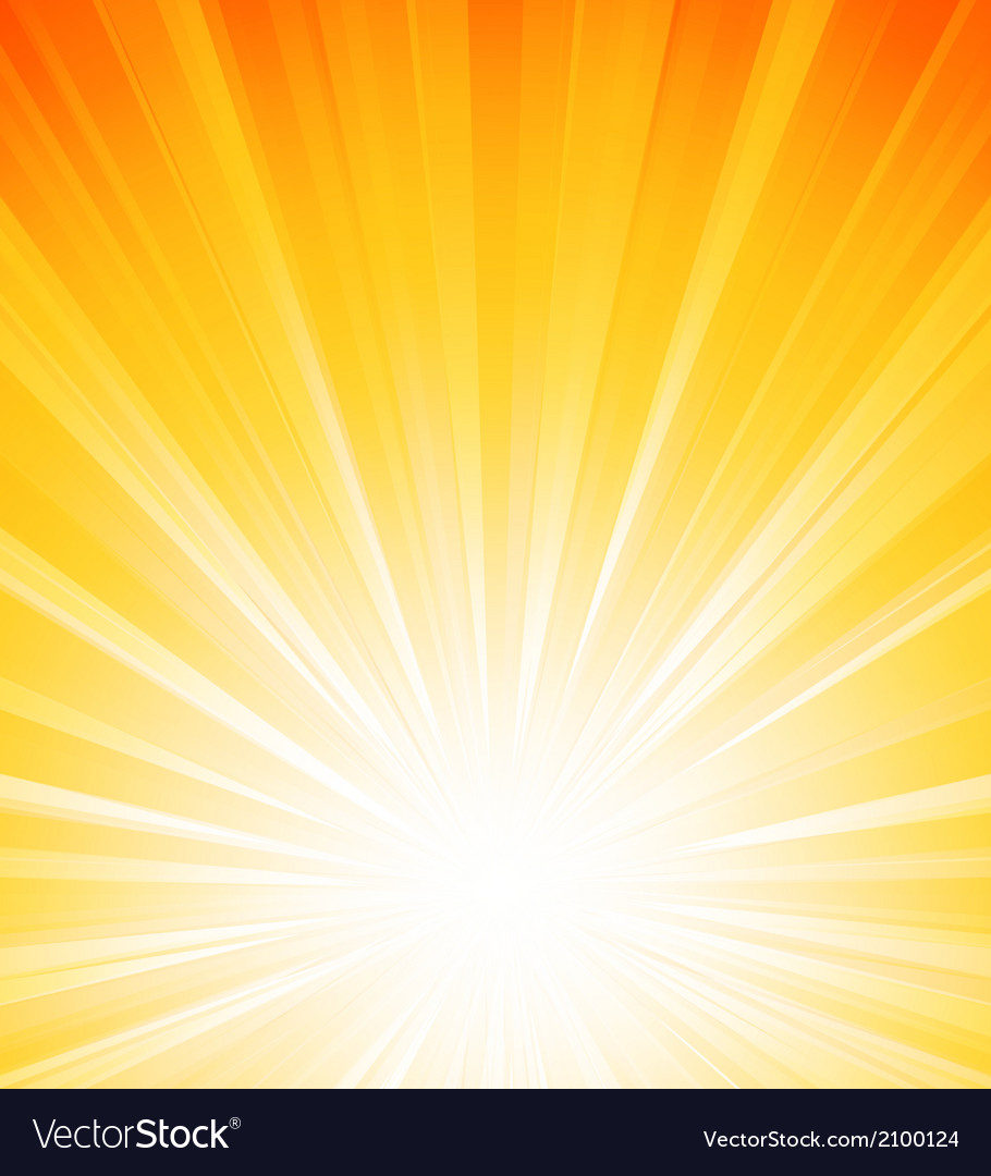 Orange summer sun light burst
