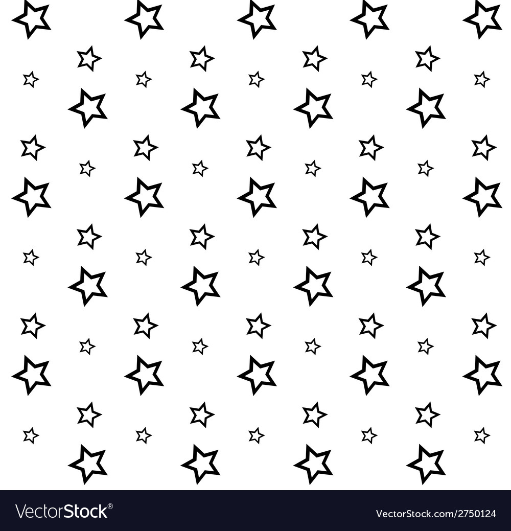 Stars seamless pattern Royalty Free Vector Image