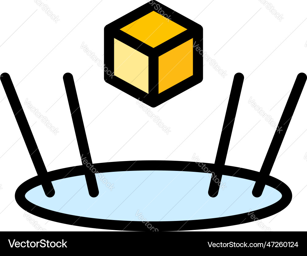 Virtual reality view icon flat Royalty Free Vector Image