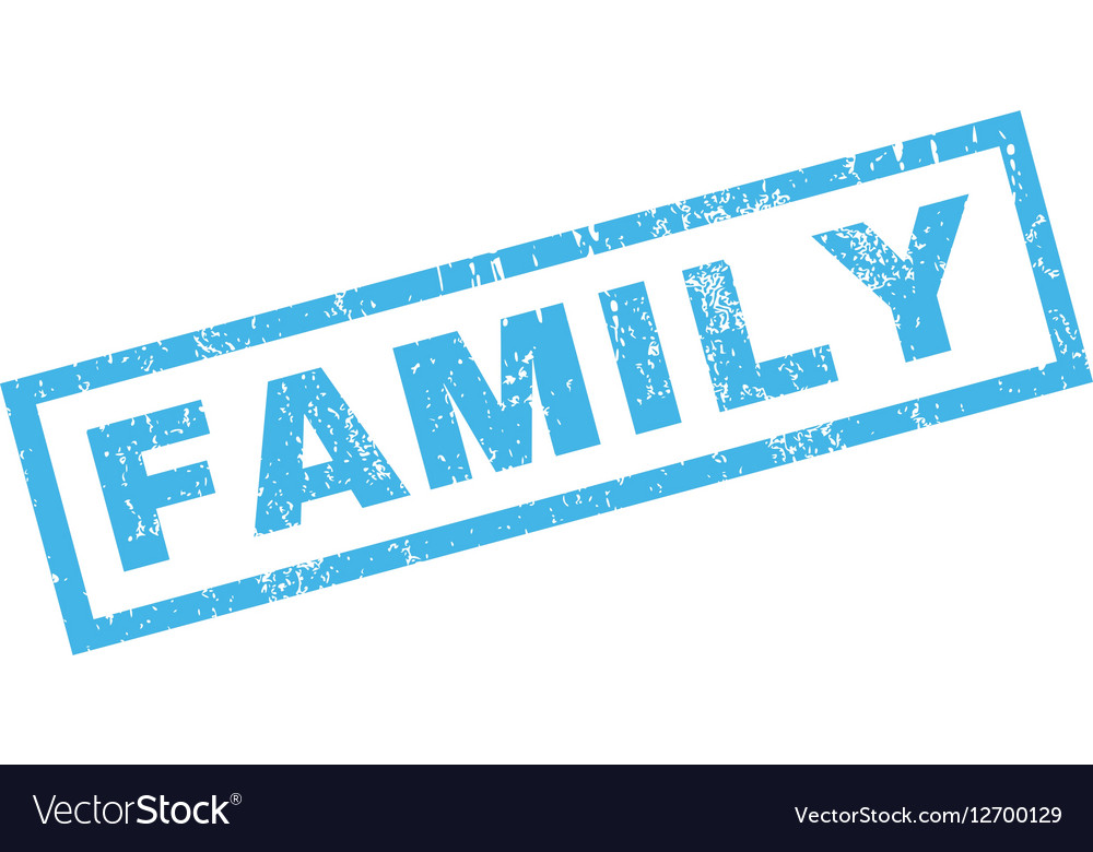 family rubber stamp royalty free vector image vectorstock