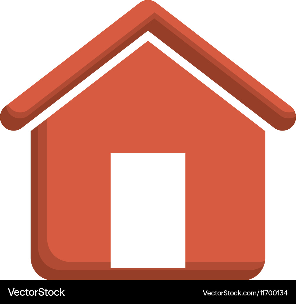 Isolated house building design Royalty Free Vector Image