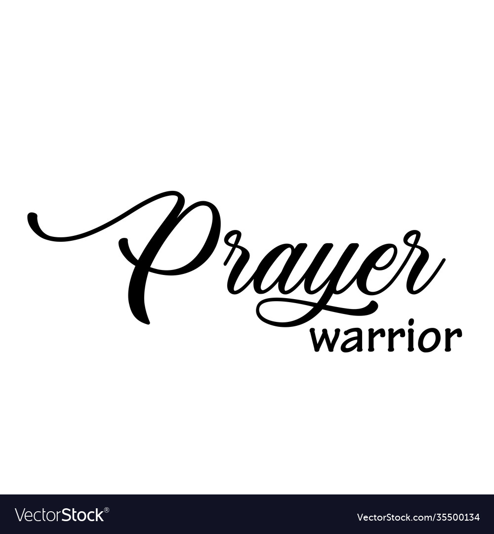 prayer-warrior-text-design-royalty-free-vector-image