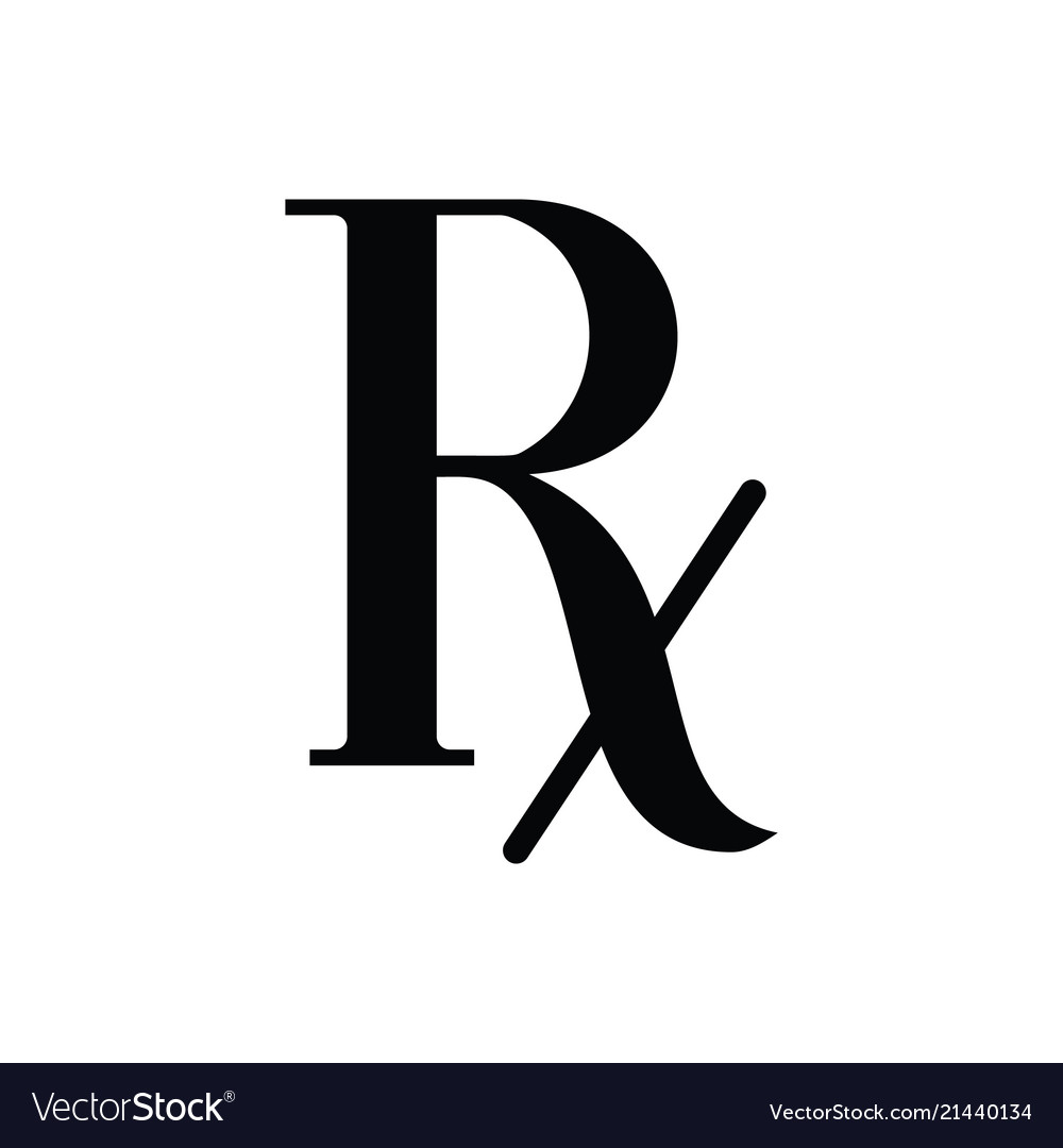 Rx icon Royalty Free Vector Image - VectorStock