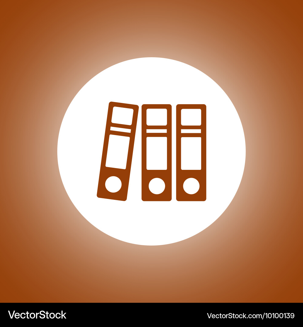 Folder icon Flat design style eps 10 Royalty Free Vector