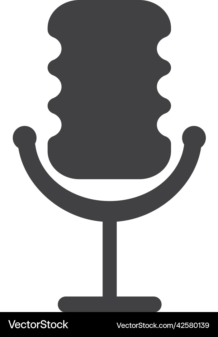 Microphone icon Royalty Free Vector Image - VectorStock