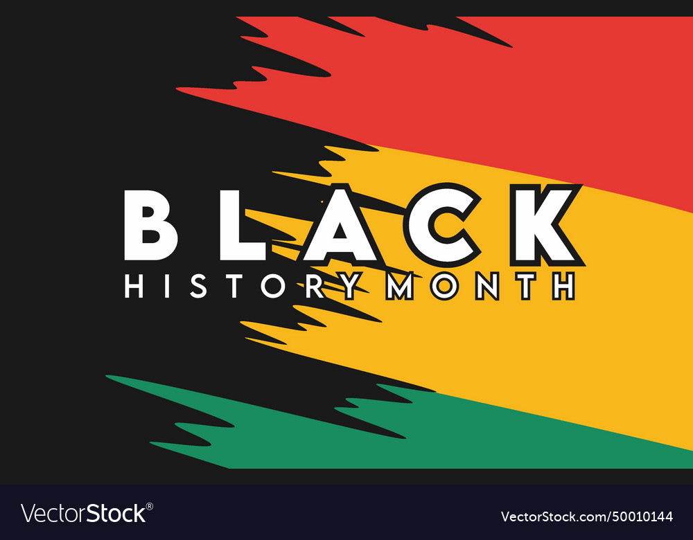 Celebrating black history month Royalty Free Vector Image