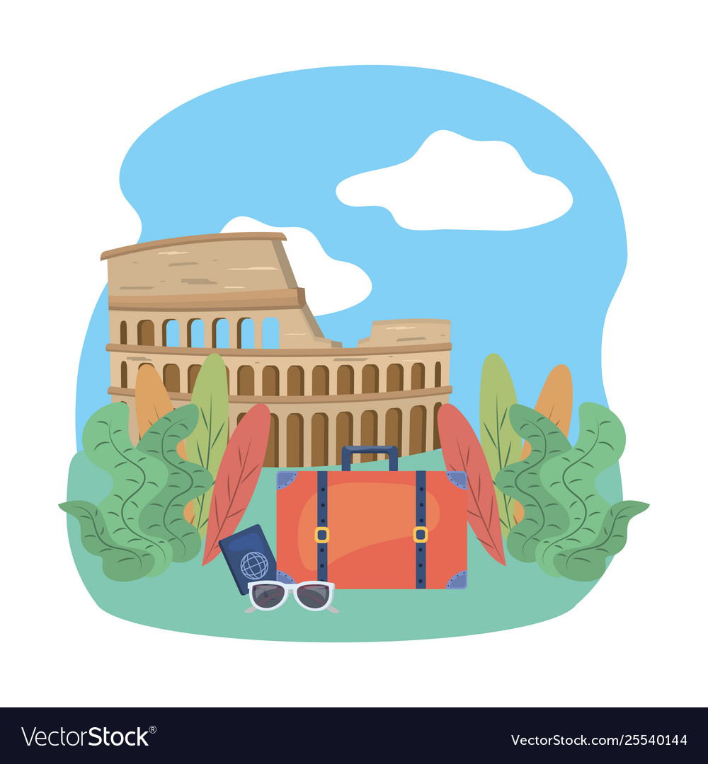 Rome coliseum design Royalty Free Vector Image