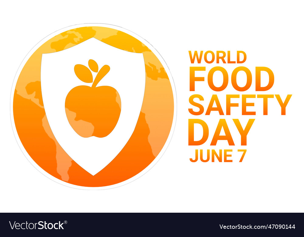 World food safety day Royalty Free Vector Image