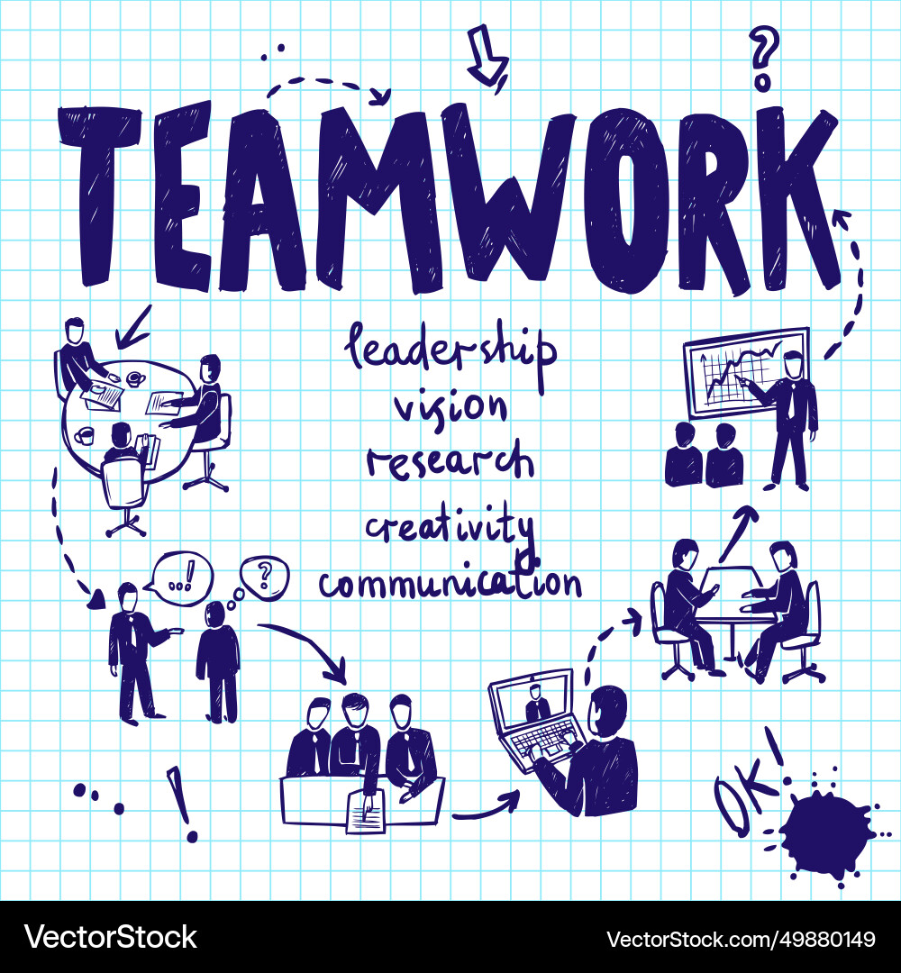 Teamwork design concept Royalty Free Vector Image