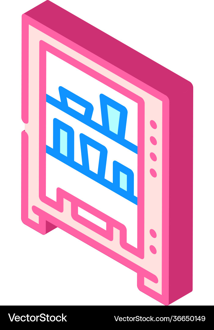 Vending machine isometric icon Royalty Free Vector Image