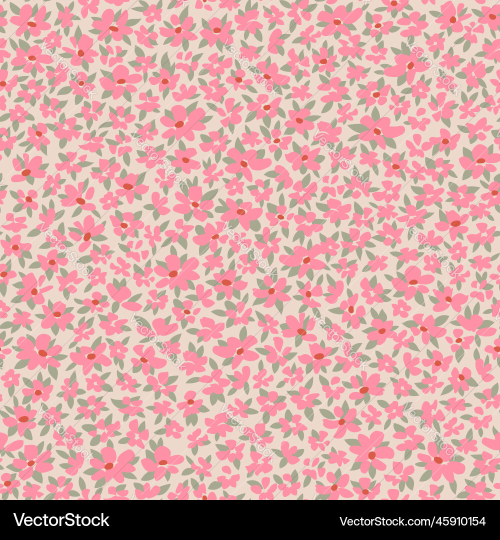 Floral seamless background for spring dress fabric