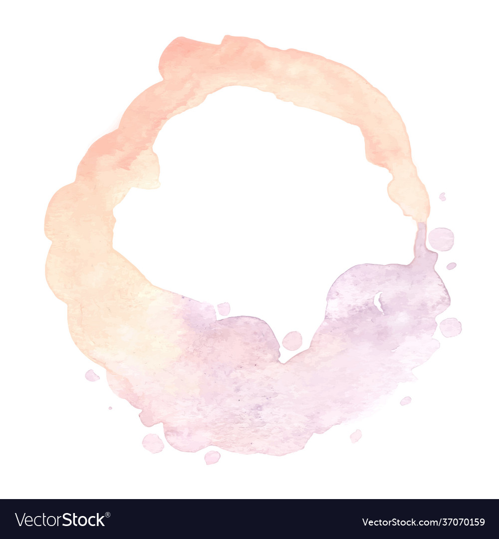 Baby pink and purple abstract ring wreath Vector Image