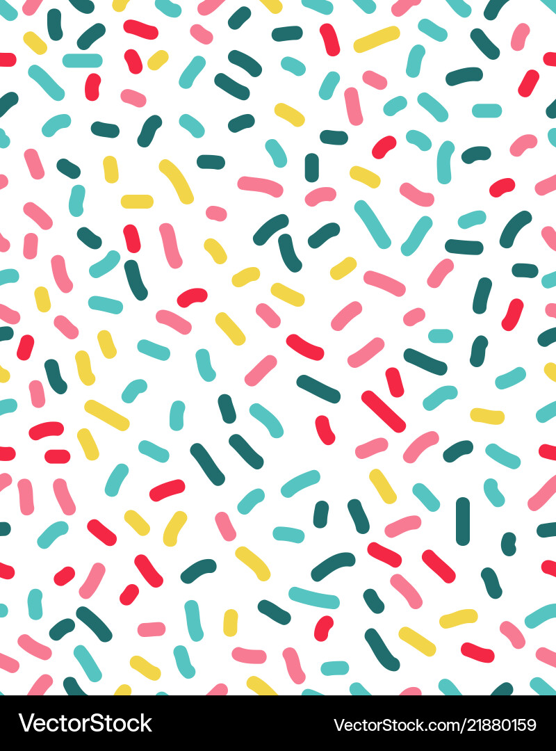 Seamless pattern with confetti Royalty Free Vector Image