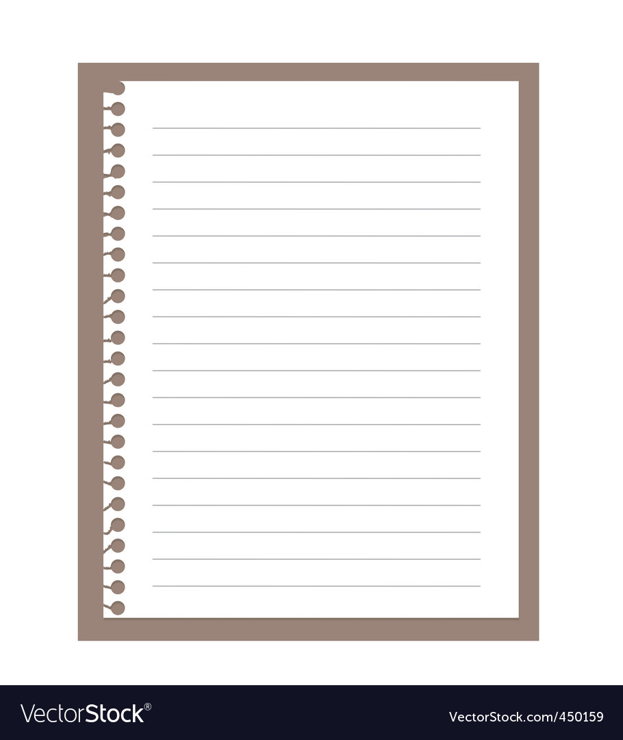 Paper blank notebooks spiral notepads Royalty Free Vector