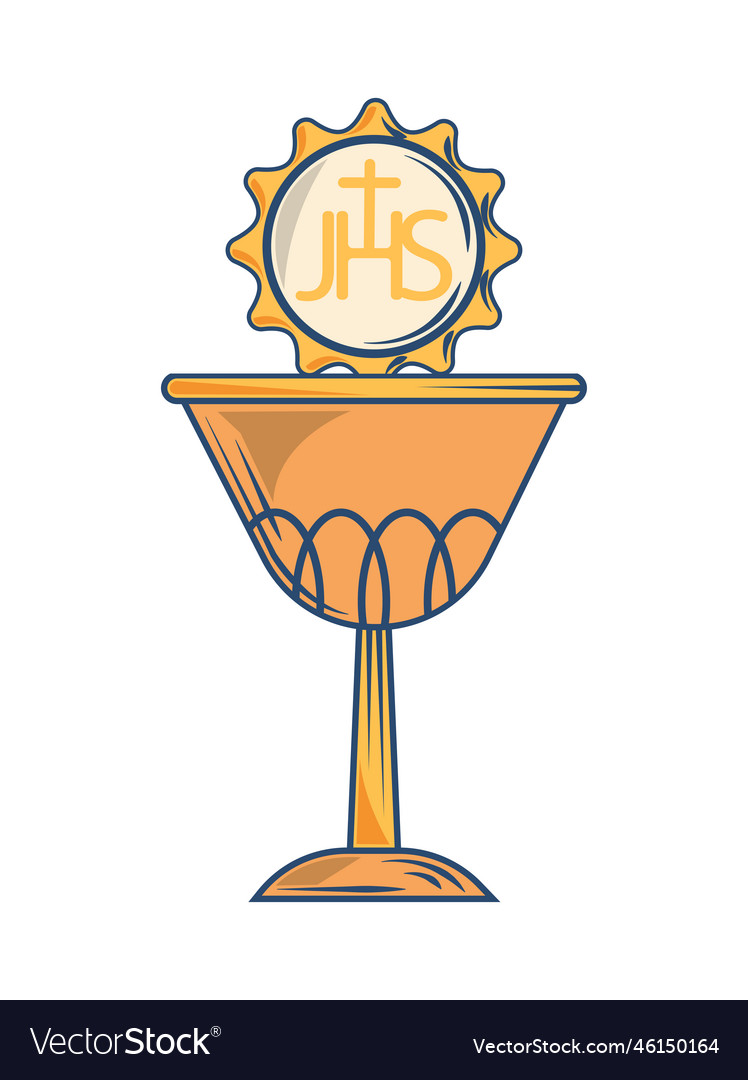 First communion icon Royalty Free Vector Image