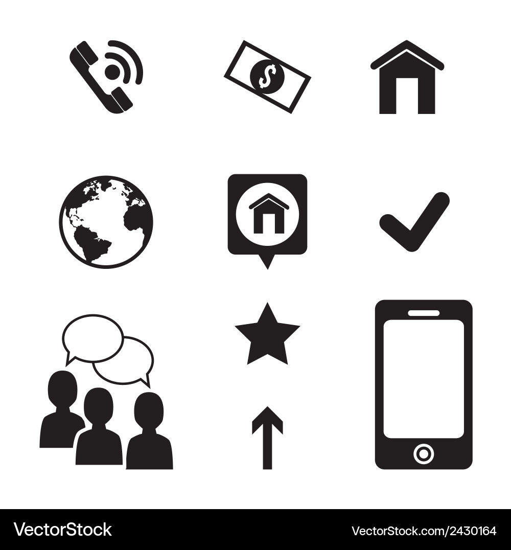 Variety icons over white background Royalty Free Vector