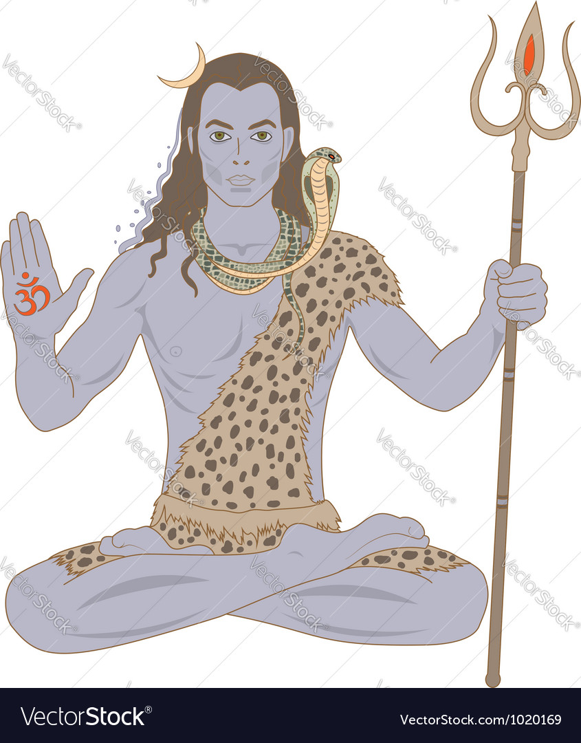 Shiva Royalty Free Vector Image - VectorStock