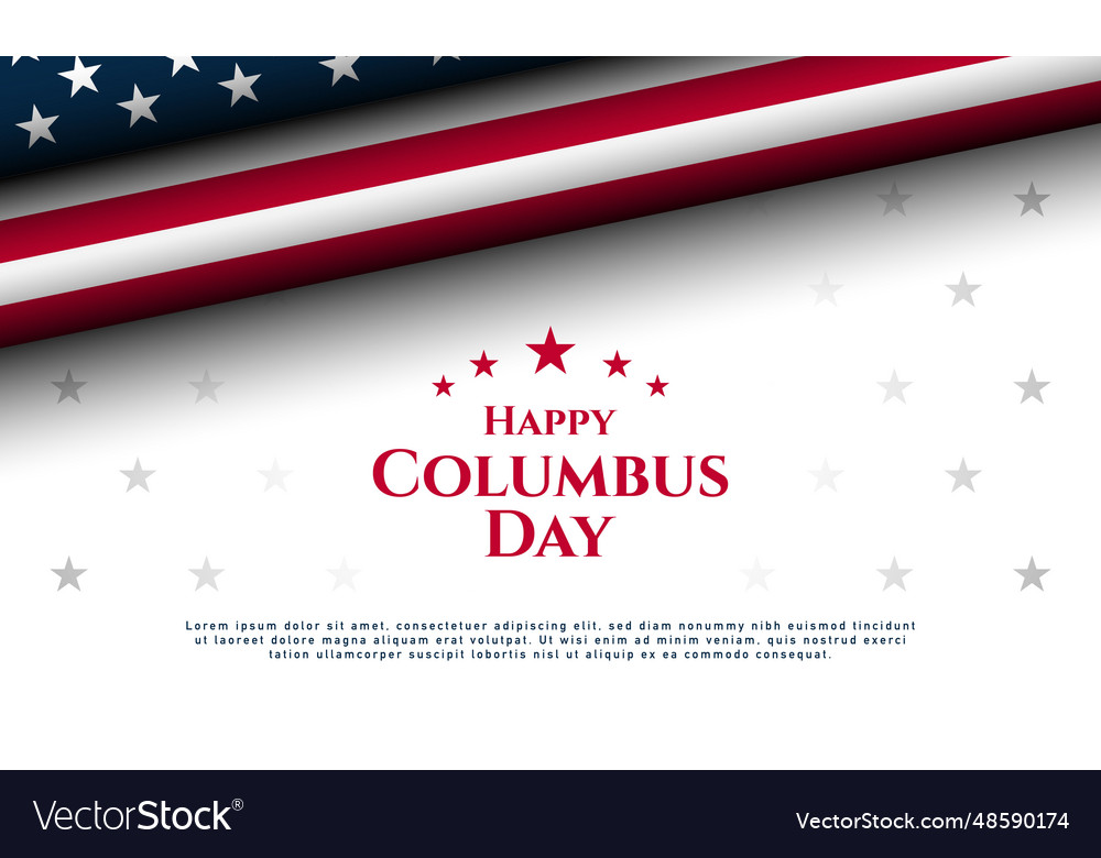 Columbus day background design Royalty Free Vector Image