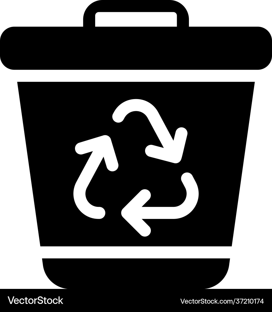 Recycle bin Royalty Free Vector Image - VectorStock
