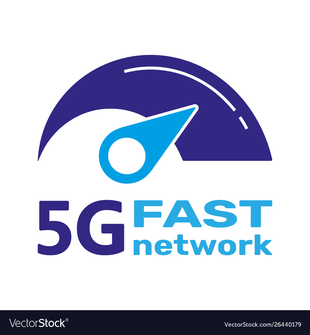 5g logo network wireless systems and Vector Image