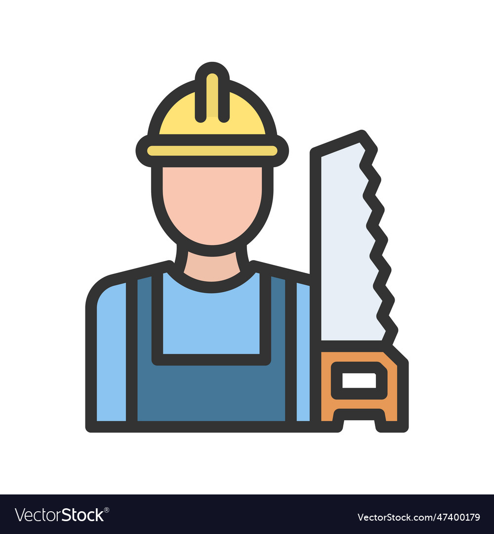 Carpenter icon image Royalty Free Vector Image