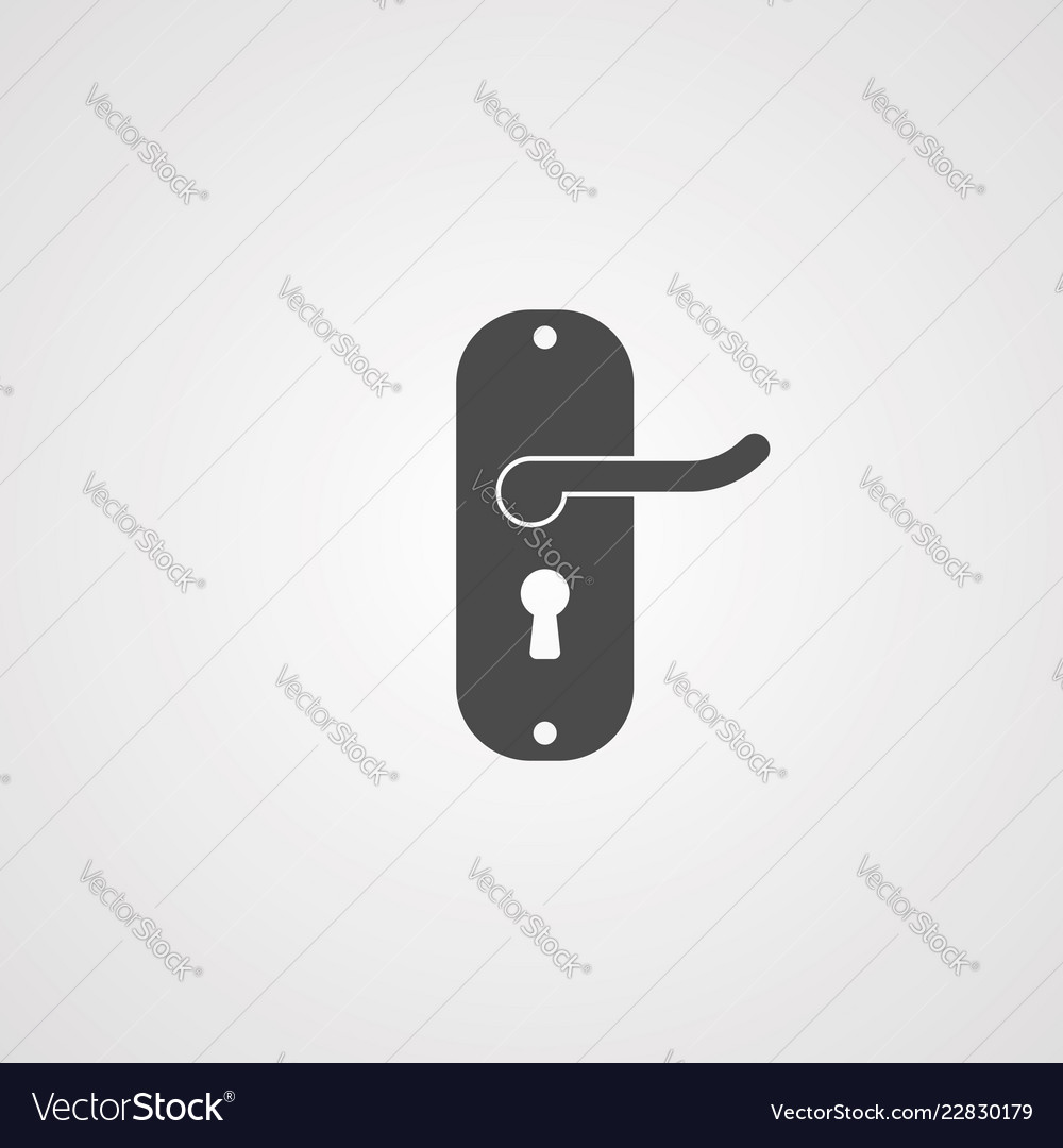 door handle icon sign