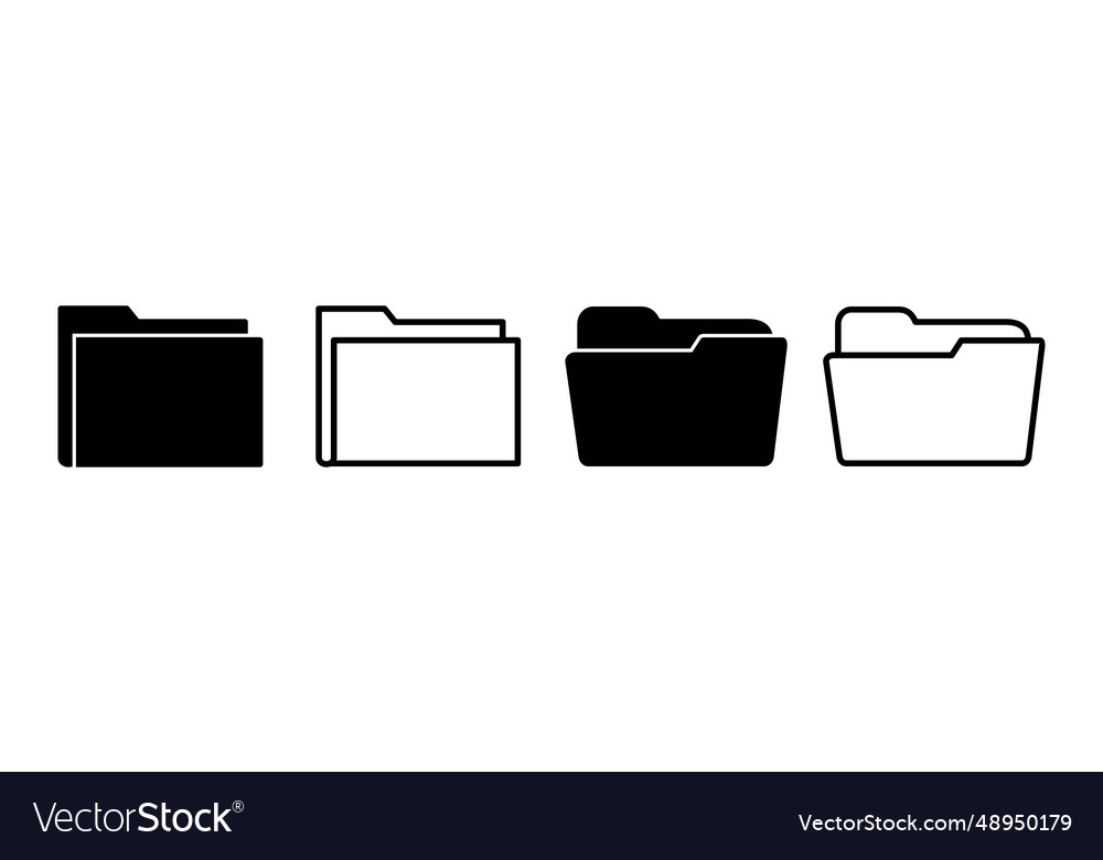 Folder icon document folder icon Royalty Free Vector Image