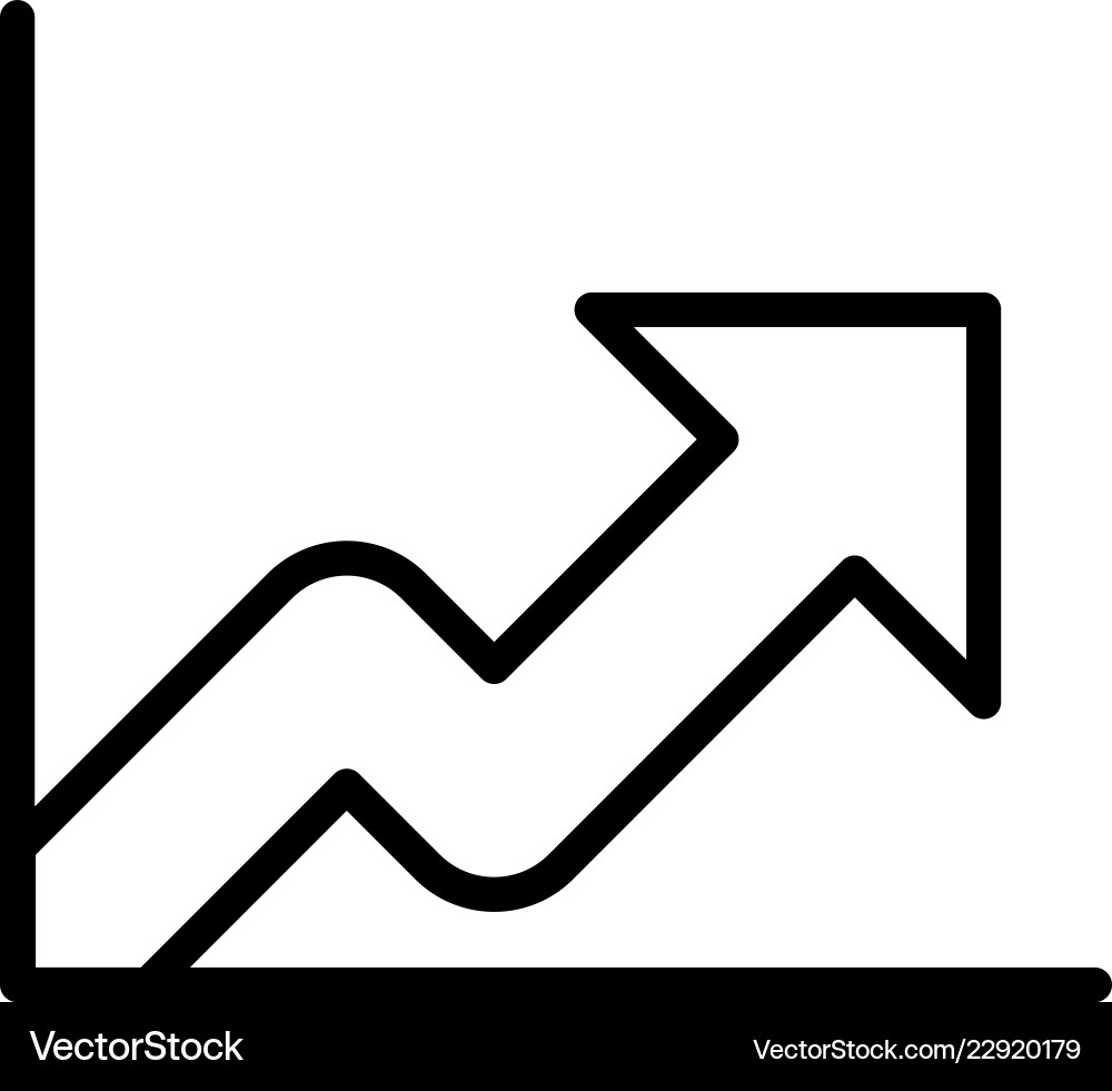 Growth icon Royalty Free Vector Image - VectorStock