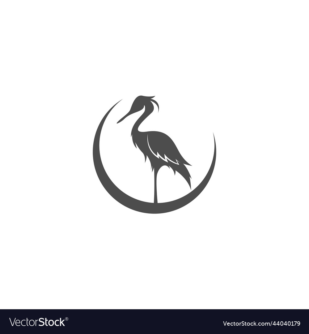 Heron Logo Icon Royalty Free Vector Image - Vectorstock