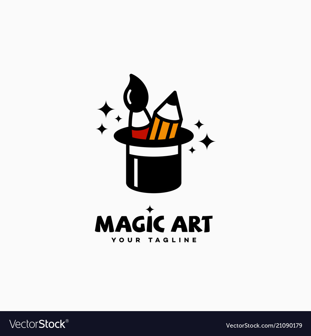 Magic Art Logo Royalty Free Vector Image Vectorstock