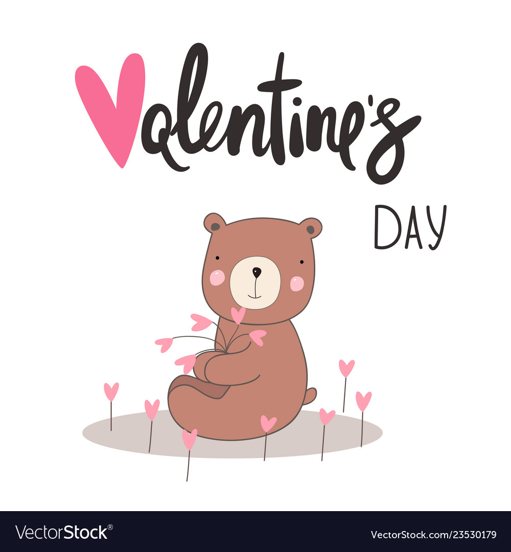 Valentines day card Royalty Free Vector Image - VectorStock