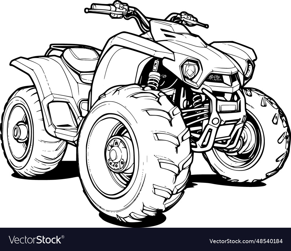 Quad bike Royalty Free Vector Image - VectorStock